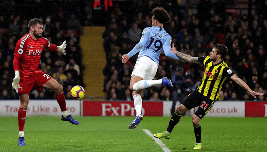 曼城客场大胜沃特福德，英超争冠形势越发激烈！